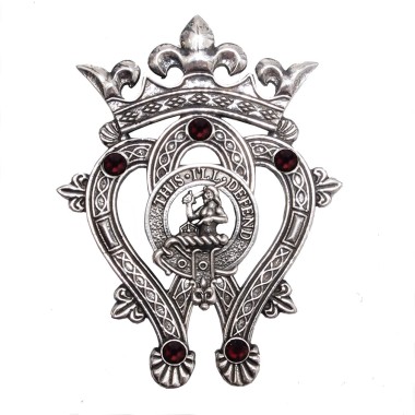Large <br>Clan Erskine Crest Luckenbooth Brooch